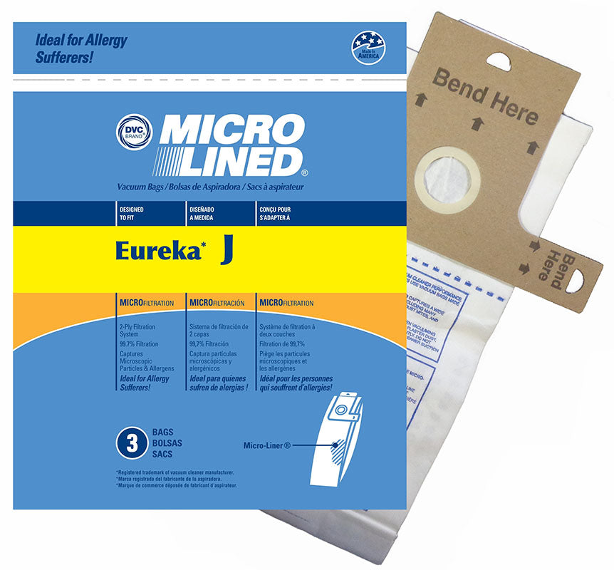 Eureka Style J Microlined Paper Bags, 3Pk Generic Part 458287