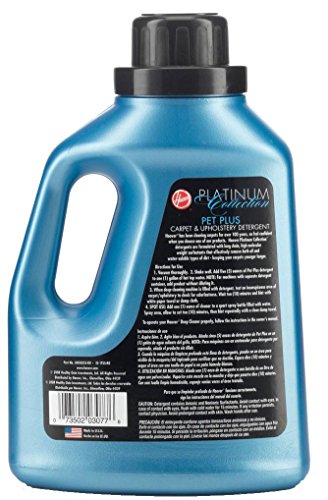 Hoover AH30035 Carpet Cleaner and Upholstery Detergent Solution, Platinum Collection Pet Plus Formula, 50 oz