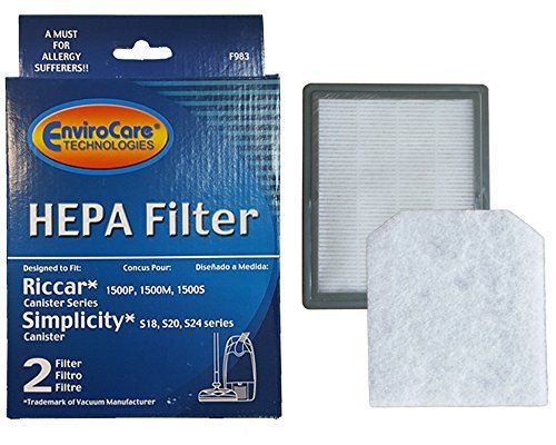 Riccar RF15, Simplicity S24 Vacuum Cleaner Filter Generic Part F983