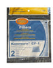 Kenmore Sears Progressive Foam Filter CF1, Progressive & Whispertone, Panasonic Vacuum Cleaners, 86883, 86880, 20-86883, 208 Part 909