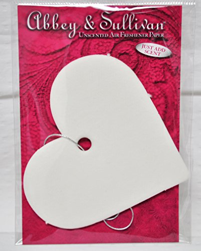 Abbey and Sullivan Heart Shaped Unscented Air Freshener Papers