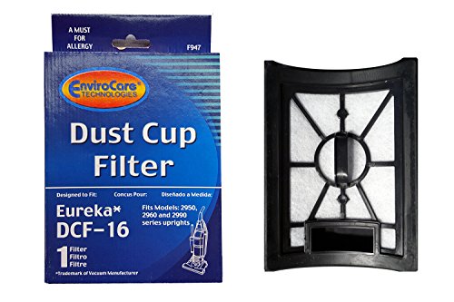 Eureka DCF16, Bagless Upright HEPA Vacuum Filter and Foam Assembly Part F947