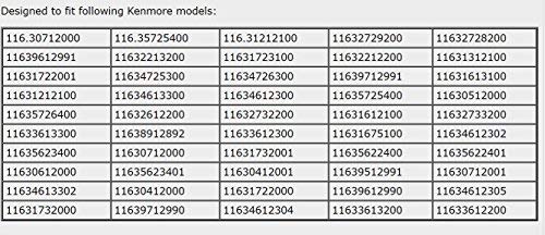 Kenmore Upright Brush Roll with half moon end caps Part 8192015, 8191717, 41066