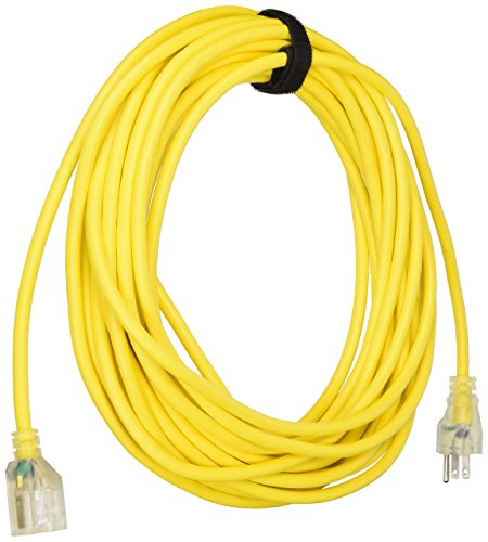ProTeam, 50' amarillo 16/3 con extremo iluminado y envoltura de cable, pieza 101678