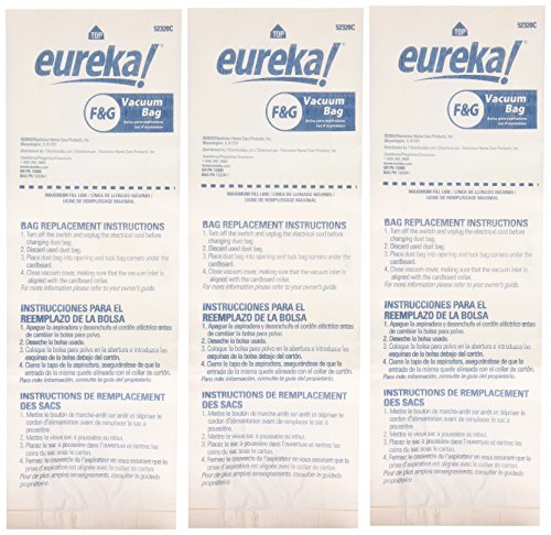 Genuine Eureka F&G Disposable Dust Bag 52320C-6 - 3 pack