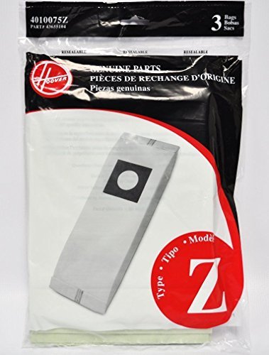 Hoover Type Z Vacuum Bags Power Drive Part 4010075Z