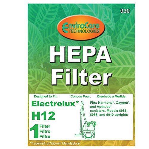 Generic H12 HEPA Filter compatible with Harmony, Oxygen, Aptitude, Models 6985,6988 & 5010 Uprights Part F930