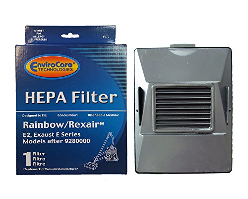 EnviroCare (1) Replacement HEPA Filter for Rexair Rainbow 10520 E E2 Models after/9280000 E Series, E2A Series Vacuum Cleaners, R10520, E2 packed -R12179 or R12647