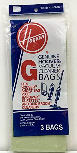 Hoover Type G Vacuum Cleaner Replacement Bag (3 Bags) Part 4010008G