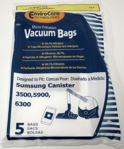 Samsung Vacuum Paper Bags, Micro VP95, 3500, 5800, 5900, 630 Part 212
