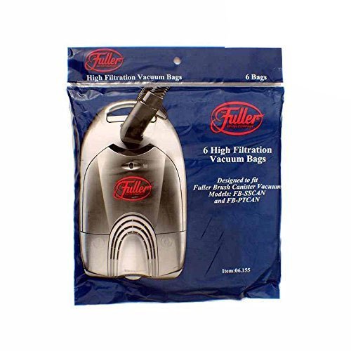 Fuller Brush FB-SSCAN, FB-PTCAN Canister Vacuum Bags 6 bags PK # 6.155