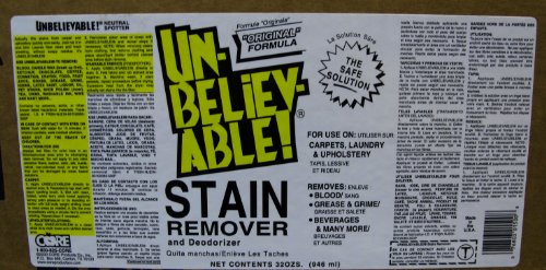 Unbelievable! SR-500 32 Oz. Stain Remover (Case of 12)
