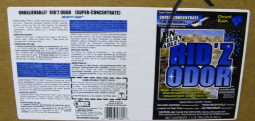 Unbelievable! UKO-644 128 Oz. Rid'z Odor Desert Rain Super Concentrated Deodorizer (Case of 4)