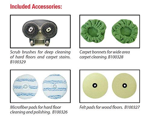 Boss Cleaning Equipment B200752 Fregadora, Gloss Boss 470 rpm Cable de 3 hilos de 18' rojo