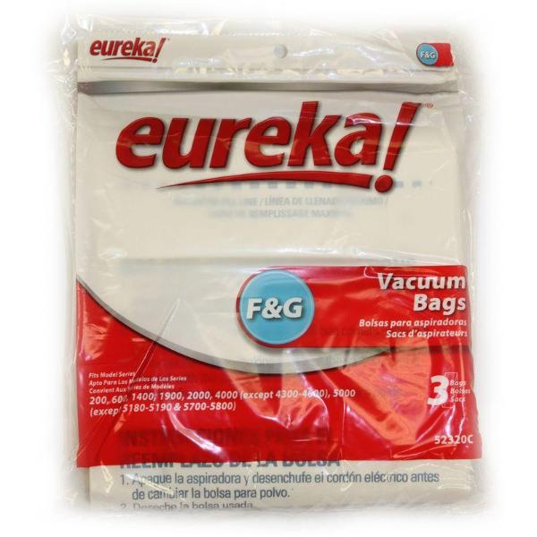 Eureka Style F&G Vacuum Bags 3pk Part 52320