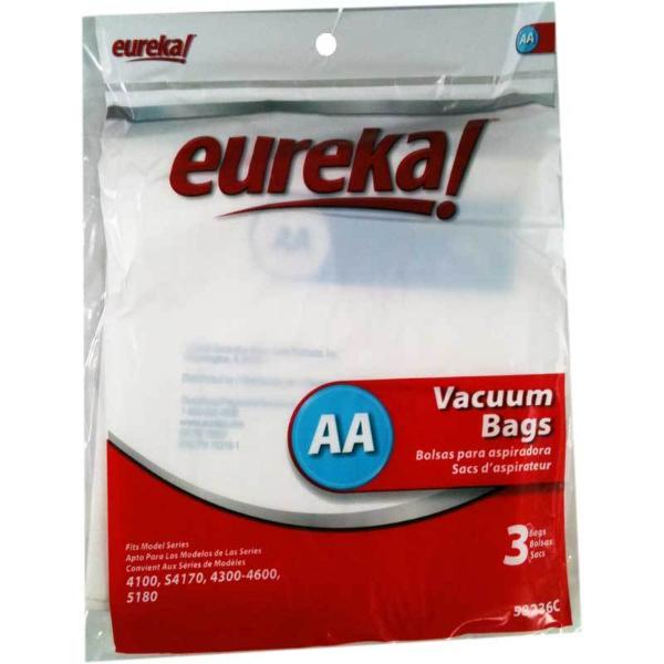 Bolsas para aspiradora Eureka, estilo europeo, serie AA Victory, paquete de 3, pieza 58236
