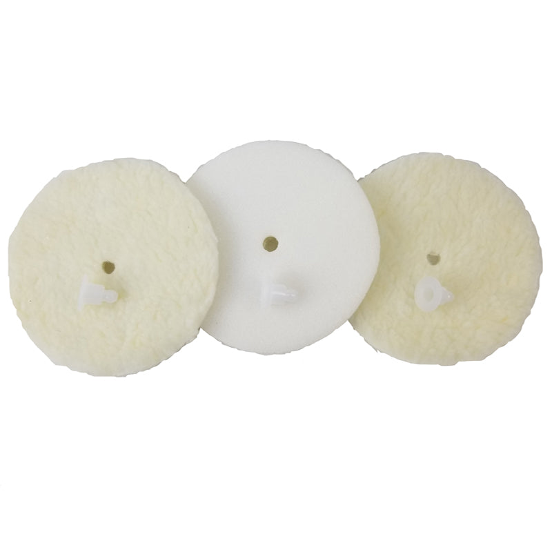 Almohadillas Electrolux para pulir lana de cordero, cierres de plástico, paquete de 3, pieza 5941