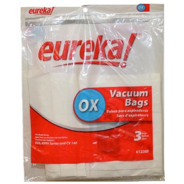 Eureka Style OX Vacuum Bags 3pk Part 61230, 61230F-6