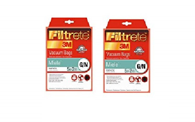 Generic Miele Allergen 5 Vacuum Bags + 2 Filters, Type GN, by Filtrete 3M, Part 68705A-6, 68705A