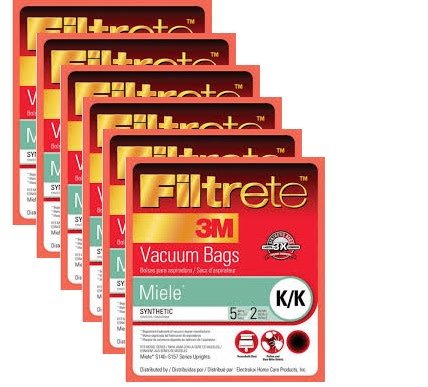 Aspiradora vertical Miele Broom con filtro para alérgenos 3M, tipo bolsas KK, pieza 68706-6, 68706