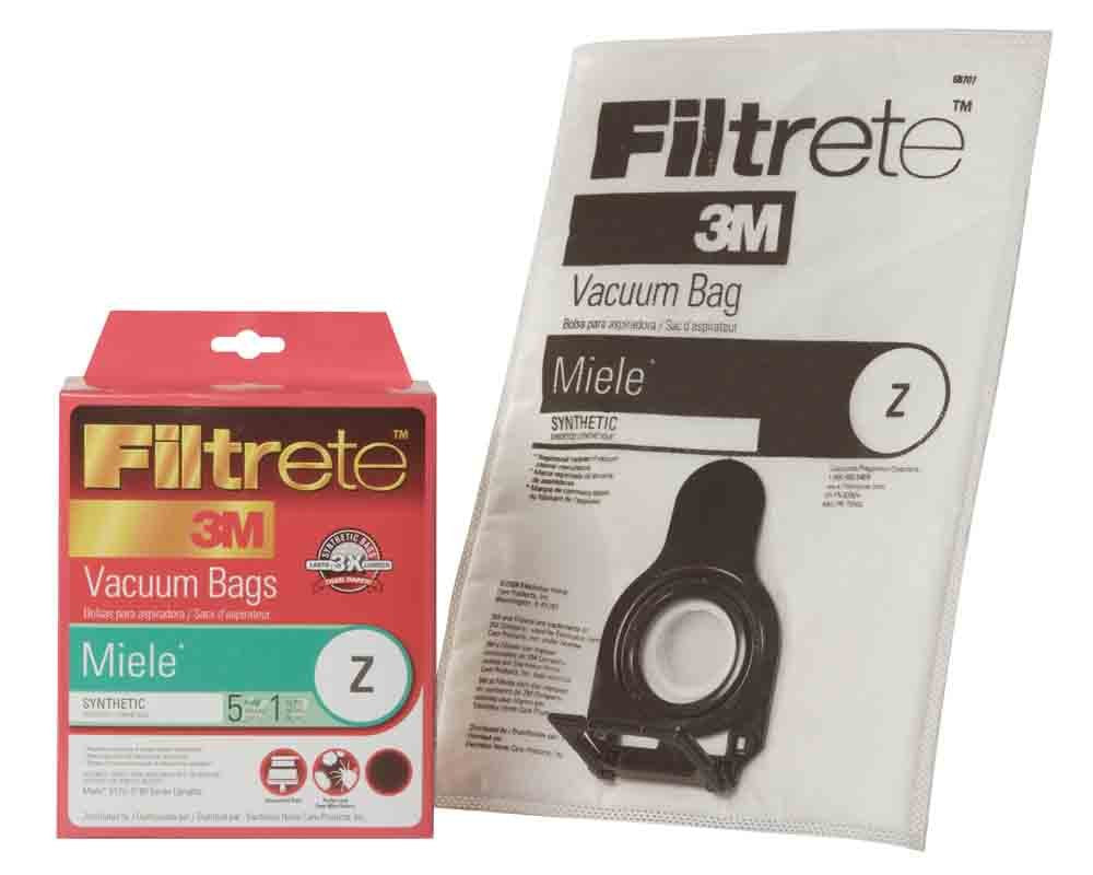 Bolsas de papel para aspiradoras Kenmore Style U, O 5068, Miele Z, paquete de 5+1, pieza 68707B