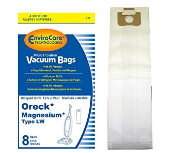 Oreck Type LW Magnesium Upright Vacuum Bags 8pk Part 714