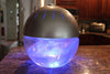 EcoGecko Earth Globe - Glowing Water Air Cleaner and Revitalizer, Silver, with Lavender Oil Part 75606-SILVER