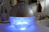 EcoGecko Earth Globe - Glowing Water Air Cleaner and Revitalizer, Silver, with Lavender Oil Part 75606-SILVER