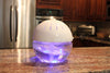 EcoGecko Earth Globe- Glowing Water Air Cleaner and Revitalizer with Lavender Oil, White, Part 75606-WHITE