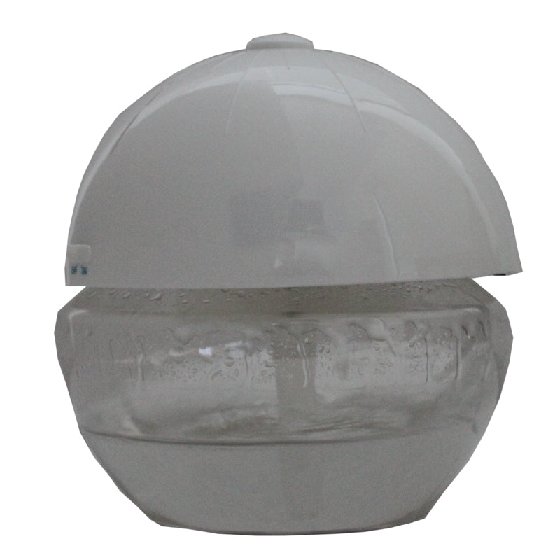 EcoGecko Earth Globe- Glowing Water Air Cleaner and Revitalizer with Lavender Oil, White, Part 75606-WHITE