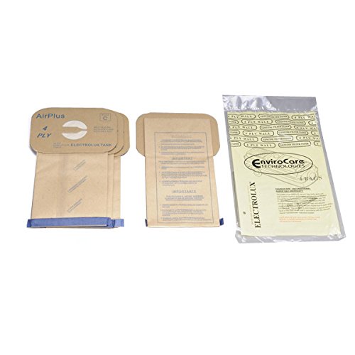 4Pk, Electrolux C 4 Ply Tank, Paper Bags, Part 805-4Fp
