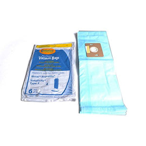 6 Vacuum Bags, Riccar Type F Supralite Simplicity Upright. Part 812