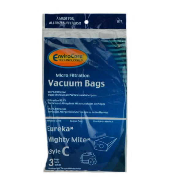 Eureka Type C Mighty Mite Vacuum Bags 3pk Part 817