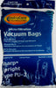 Sharp Vacuum Paper Bags, Sharp Type PU2 Micro w/ Closure 3/pk Generic Part 844, 844-9
