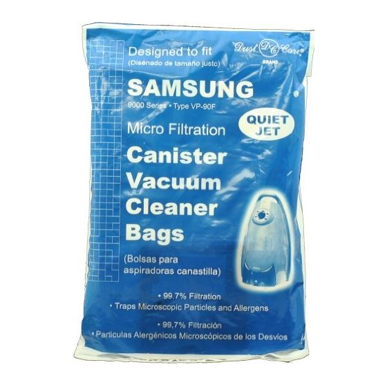 Samsung 9000 Series Canister Vacuum Micro Filter Paper Bags 5 Pk Part 94-2425-01