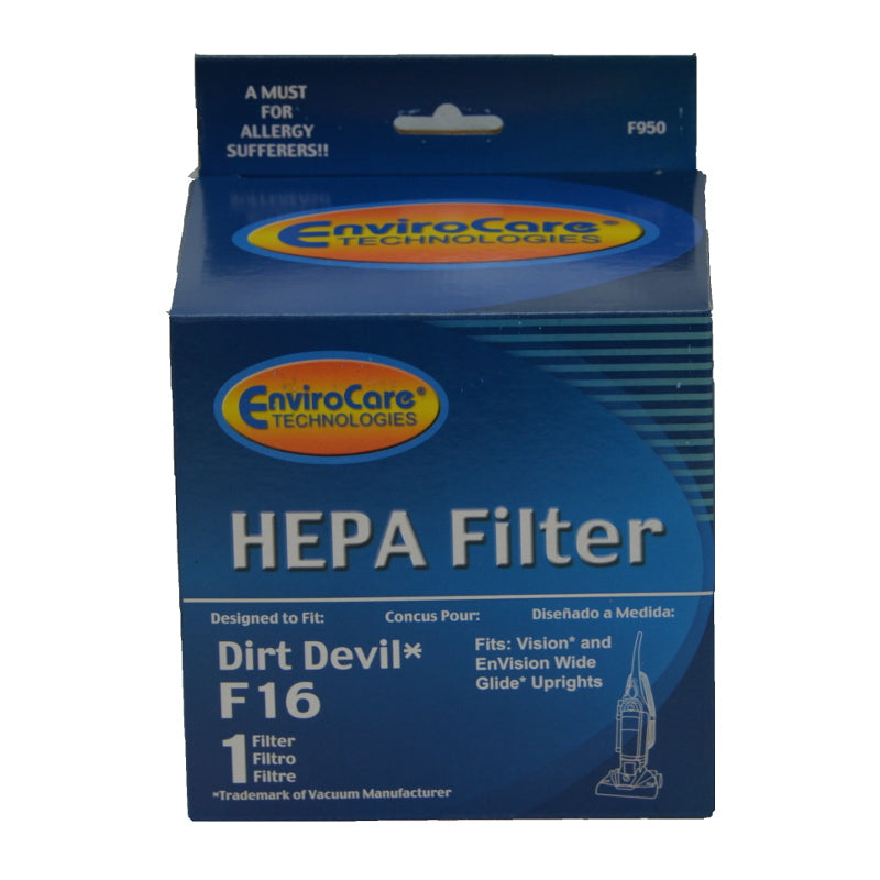 Dirt Devil Royal HEPA Filter Style F16, Generic Part F950, 950