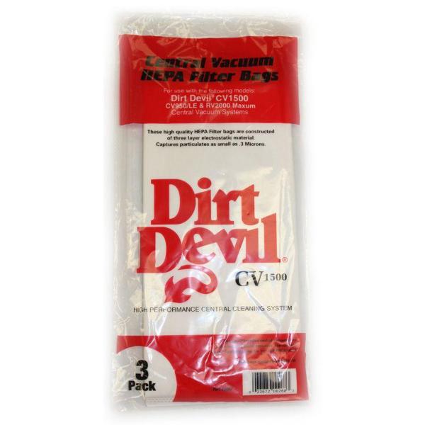 Dirt Devil Central Vacuum Bags 3pk