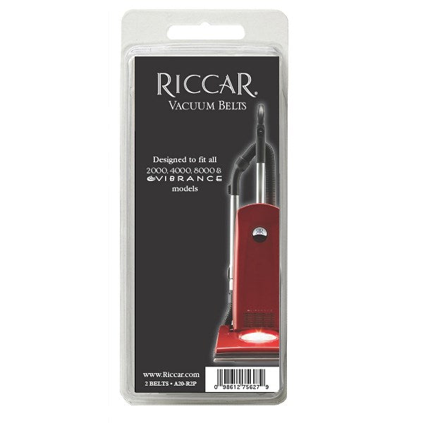 Riccar Clean Air Upright Belts 2 Pack Part A20-R2P