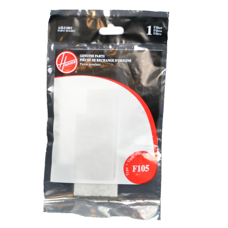 Hoover Filter, Under Bag Windtunnel Upright Bagged OEM Part AH41001, 38765019