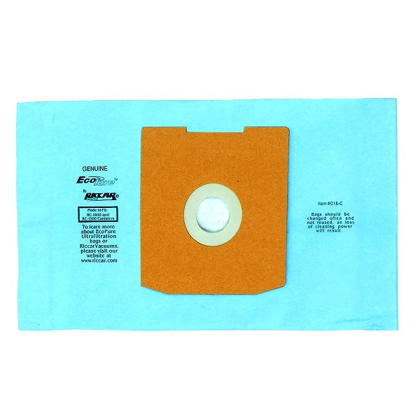 Riccar Canister Vacuum Paper Bags for RC-1400, RC-1500 and RC-1700 Part C18-6