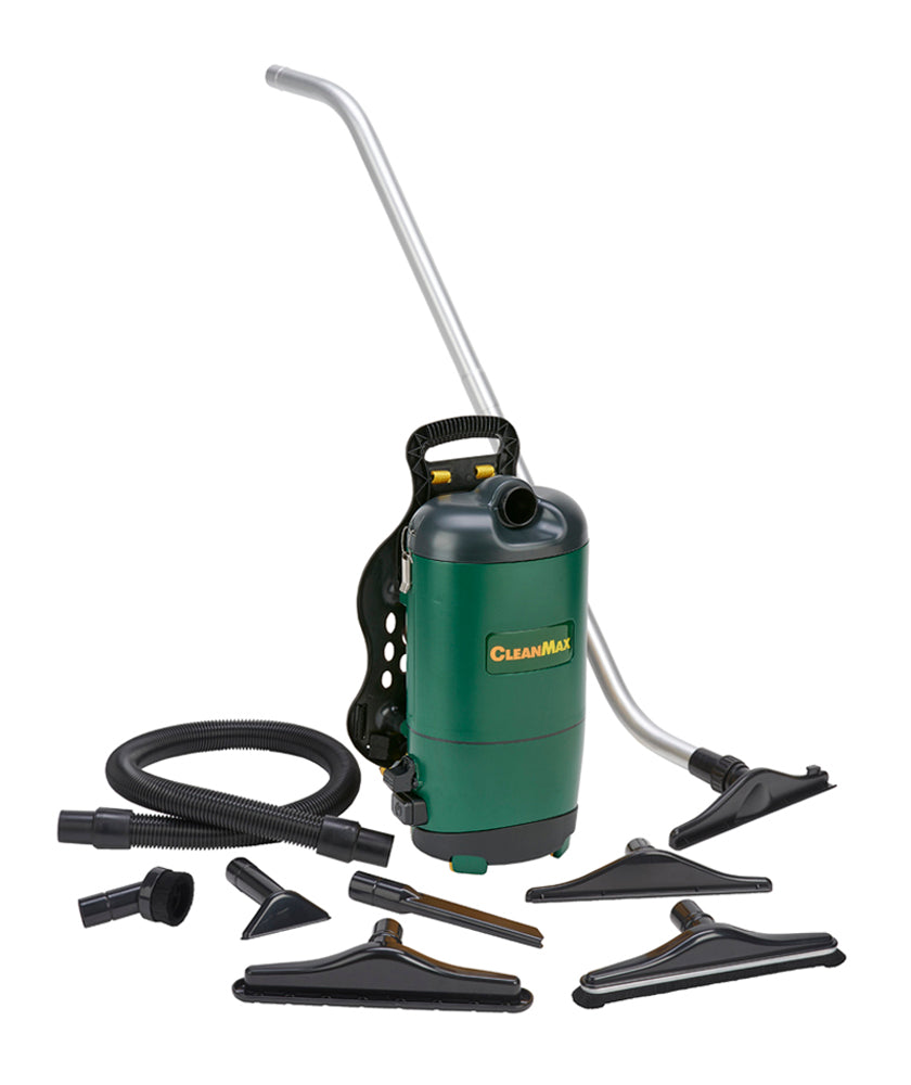 CleanMax Commercial 6Qt Backpack Vacuum Cleaner SKU CMBP-6.2