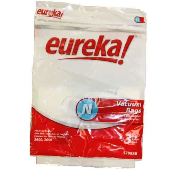 3PK Eureka Canister Style N Mighty Mite II Dust Bags Part 57988B-6