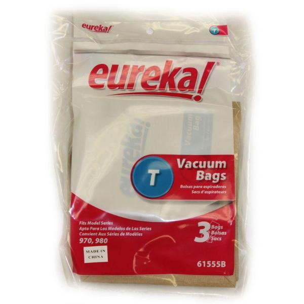 Bolsas para aspiradora Eureka tipo T, paquete de 3, pieza 61555B