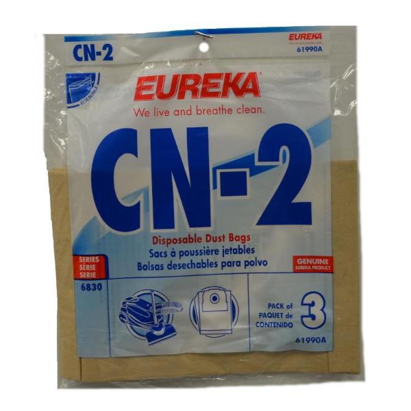Eureka Paper Bag, GE Canister Type CN-2 GE6830 3 Pk Part 61990, 61990B