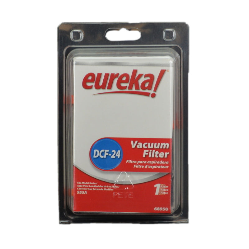 Genuine Eureka Filter, DCF24 955 Dirt Cup Pleated Round Bagls Canister OEM Part 68950