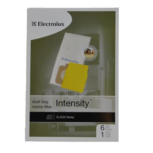 Electrolux Vacuum Bags 6pk +1 Pre-Motor Filter EL5020 Intensity Part EL206A, EL206A-4