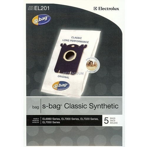 Electrolux Synthetic S-bags Vacuum Bags 5pk Part EL201