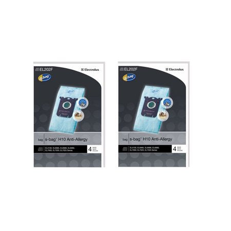Electrolux Canister Vacuum Anti-Allergy Type S Bags Genuine Part EL202F-4, EL202F, EL202, EL202G-10