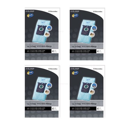Electrolux Canister Vacuum Anti-Allergy Type S Bags Genuine Part EL202F-4, EL202F, EL202, EL202G-10