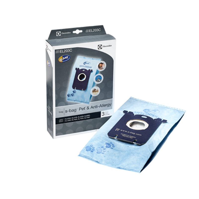 Electrolux Vacuum Bags Style S Anti-Odor EL6980/EL7000 3pk Part EL203C, EL203C-4, EL203C-10